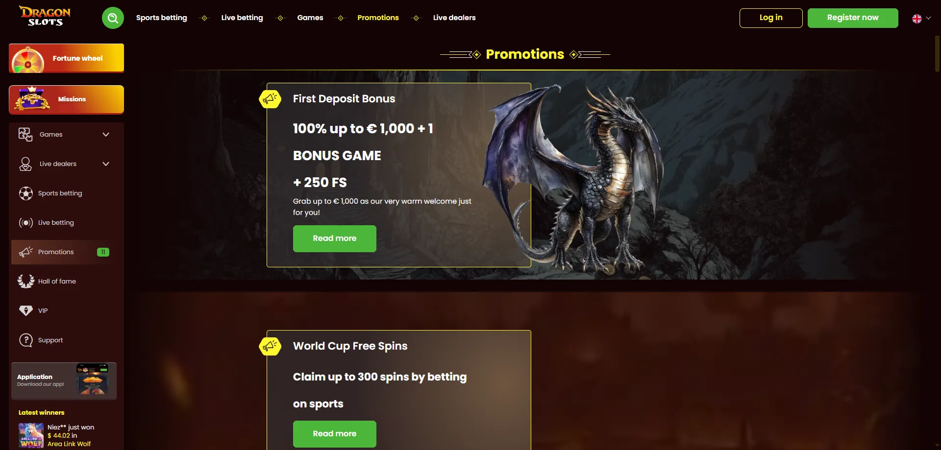 DragonSlots live casino games — live dealer blackjack and roulette NZ
